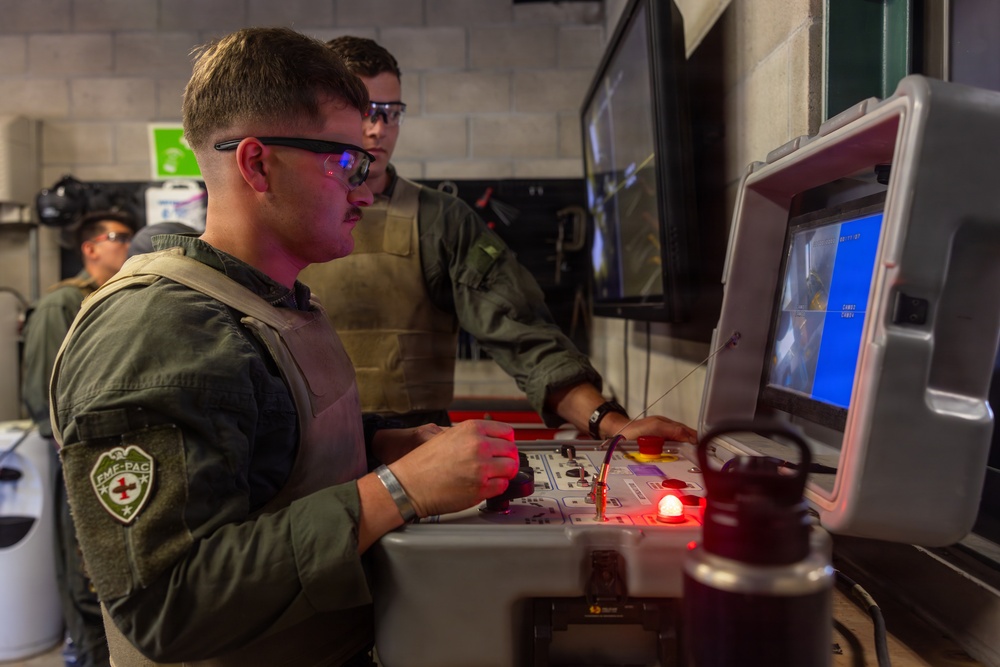 7th ESB EOD technicians participate in an exploitation range