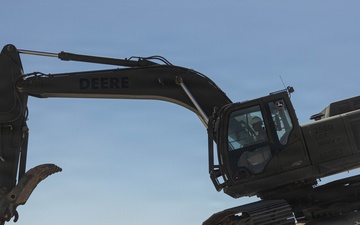 U.S. Marines conduct airfield repairs to support training at MCAGCC
