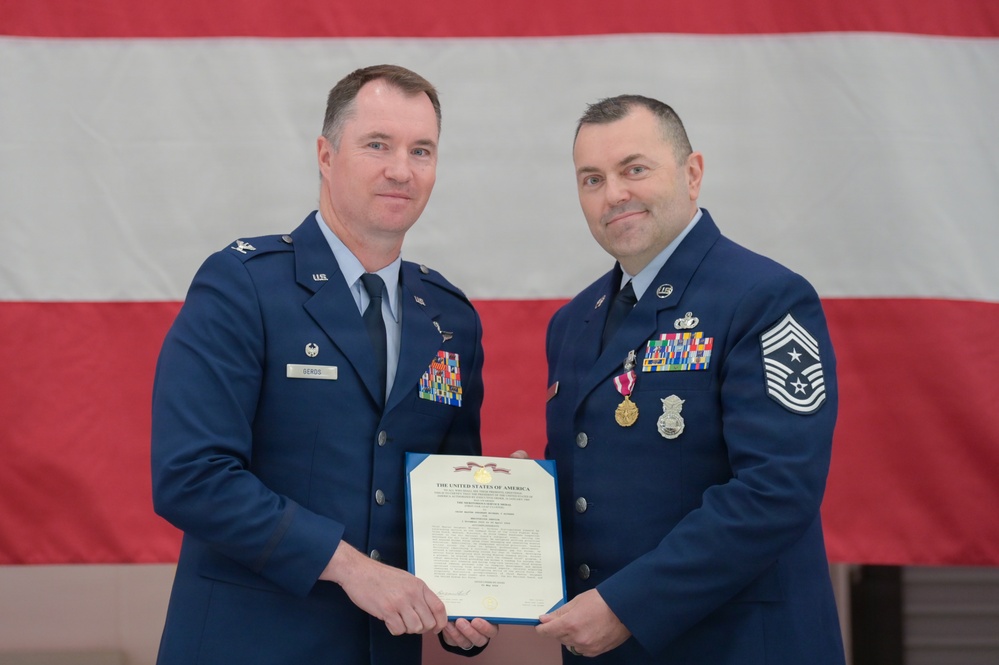 115th Fighter Wing Command Chief Master Sgt. Change of Responsibility