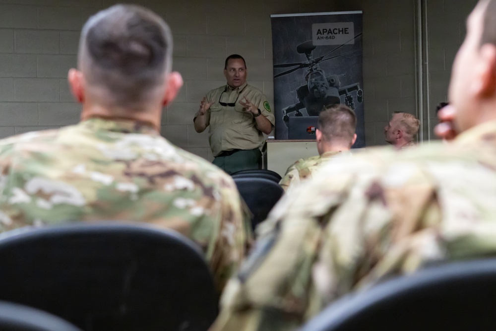 South Carolina Army National Guard conducts joint aerial-firefighting training with the South Carolina Forestry Commission