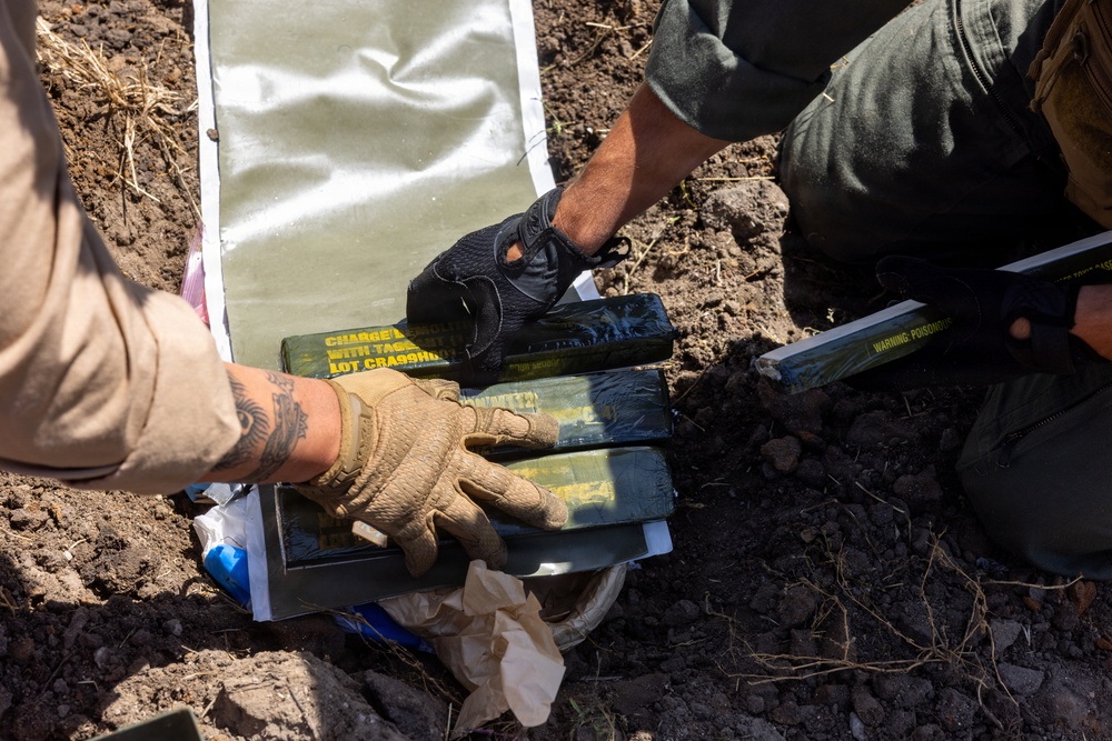 7th ESB EOD technicians participate in an exploitation range