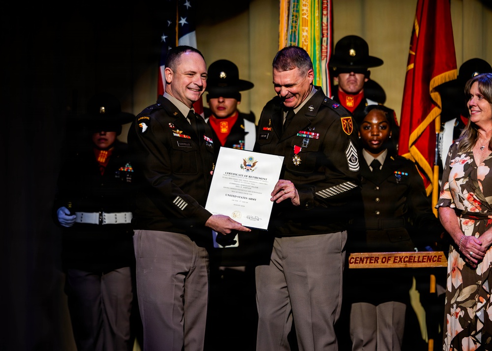 CSM Neil Sartain Retirement Ceremony