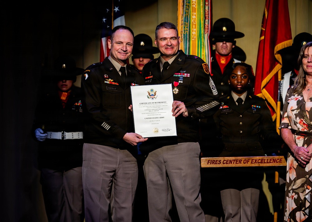 CSM Neil Sartain Retirement Ceremony