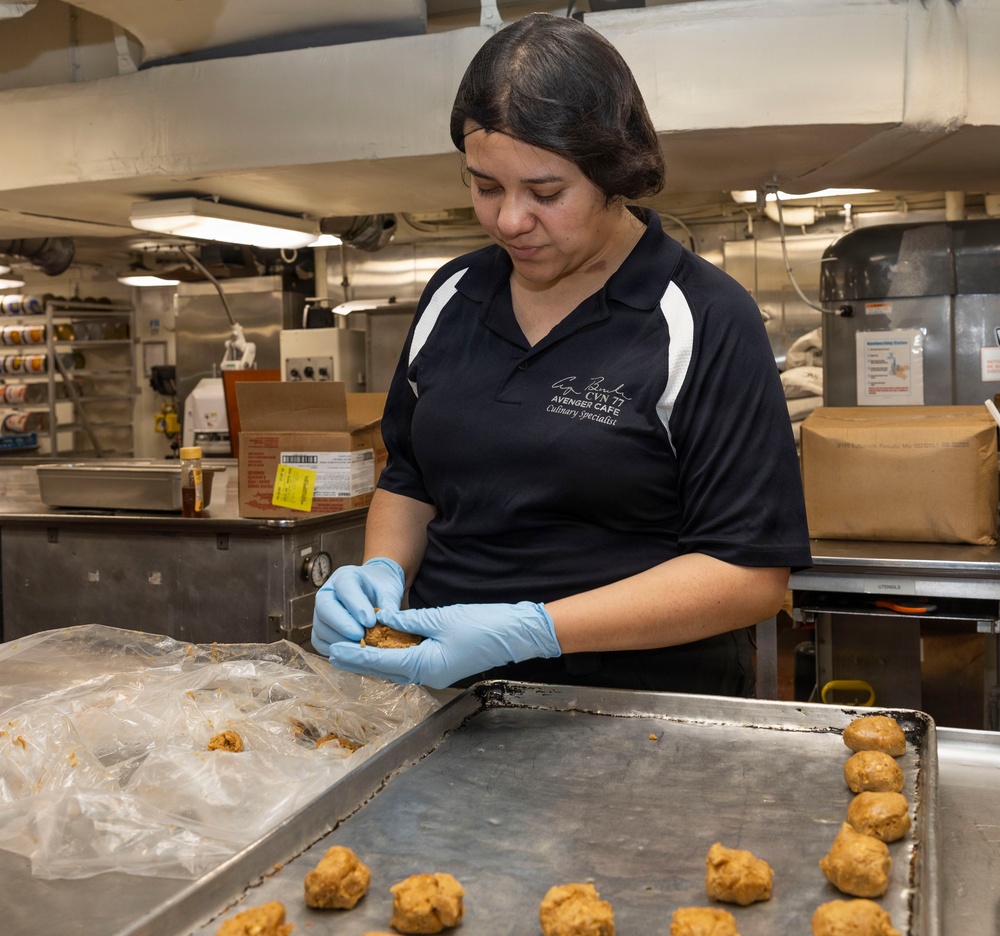 Food Preparation Aboard USS George H.W. Bush (CVN 77)