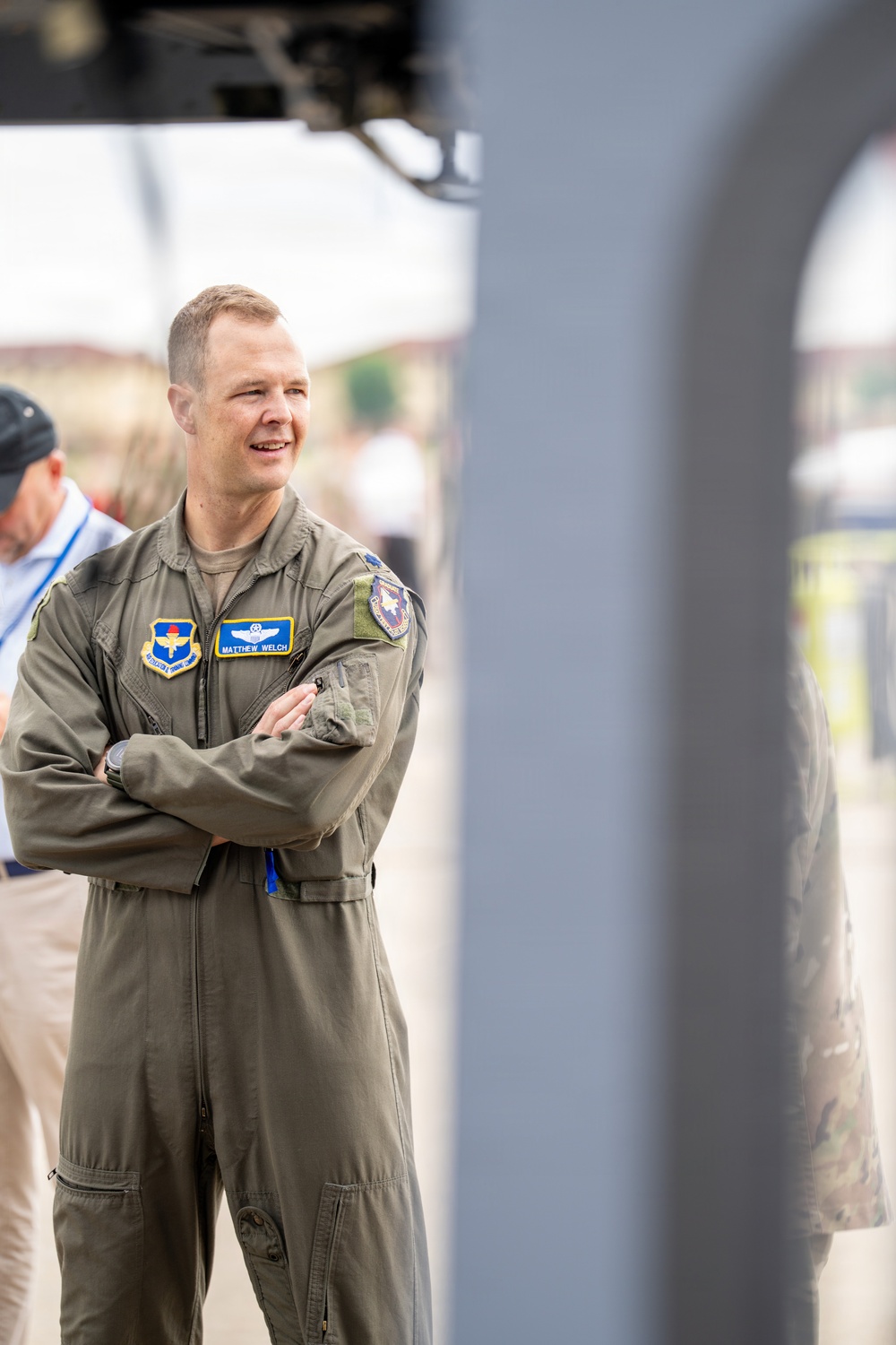 National Security Forum and Gathering of Eagles attendees tour Airpower demonstration at Maxwell Air Force Base