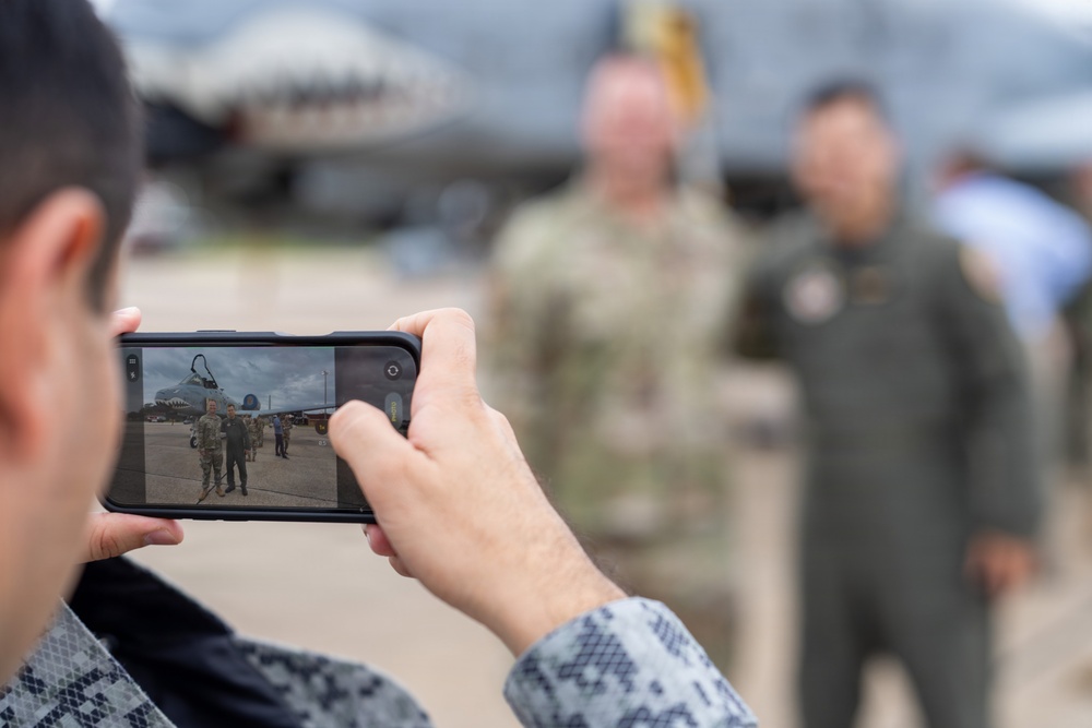 National Security Forum and Gathering of Eagles attendees tour Airpower demonstration at Maxwell Air Force Base