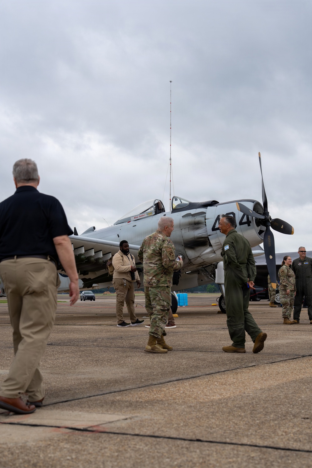 National Security Forum and Gathering of Eagles attendees tour Airpower demonstration at Maxwell Air Force Base