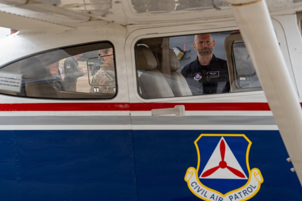 National Security Forum and Gathering of Eagles attendees tour Airpower demonstration at Maxwell Air Force Base