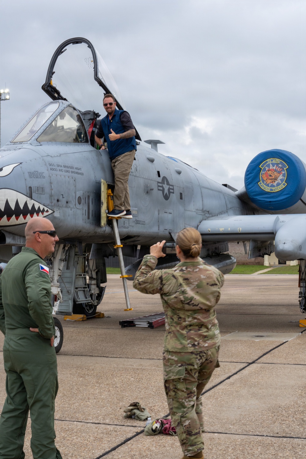 National Security Forum and Gathering of Eagles attendees tour Airpower demonstration at Maxwell Air Force Base