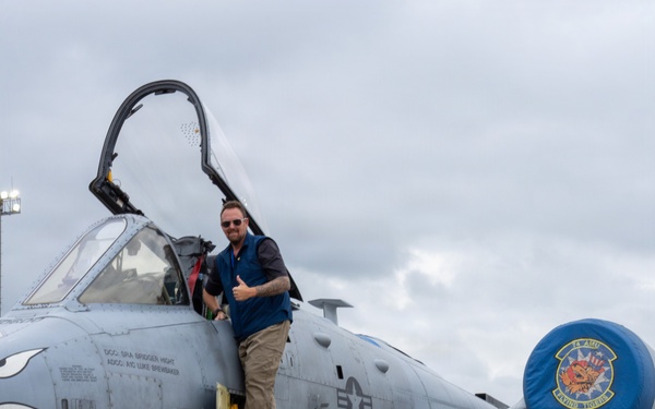 National Security Forum and Gathering of Eagles attendees tour Airpower demonstration at Maxwell Air Force Base