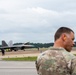 National Security Forum and Gathering of Eagles attendees observe Airpower demonstration at Maxwell Air Force Base