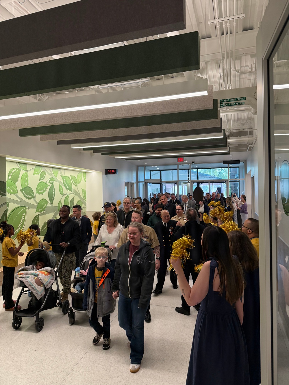 Navy Band Great Lakes' "Brass Ambassadors" Help Celebrate Forrestal Elementary's Ribbon Cutting Ceremony