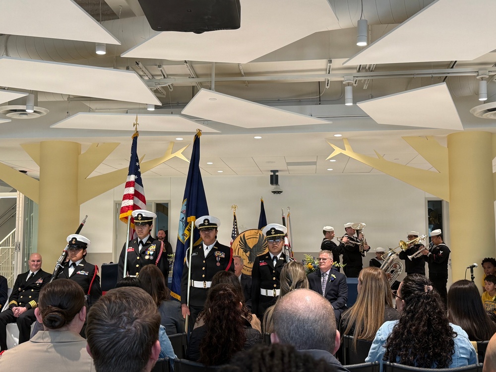 Navy Band Great Lakes' "Brass Ambassadors" Help Celebrate Forrestal Elementary's Ribbon Cutting Ceremony