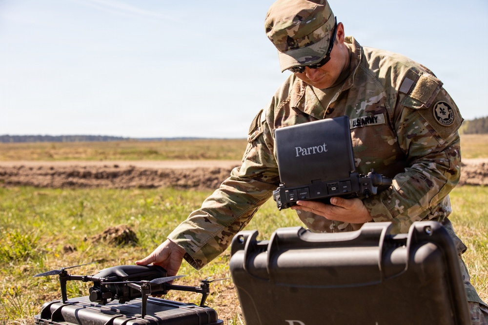 Field Artillery Squadron, 2d Cavalry Regiment, conducts drone training and testing during Saber Strike 26