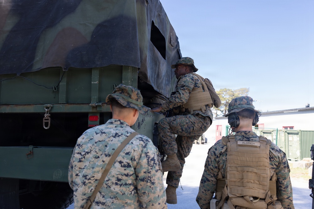 CLB-24 prepares for a convoy in Sweden