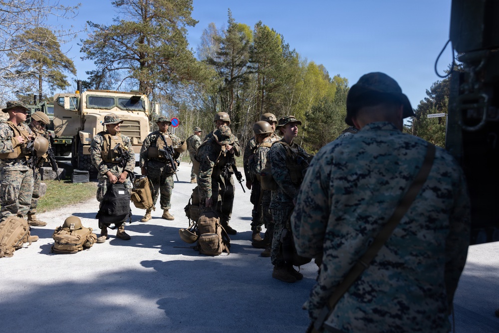 CLB-24 prepares for a convoy in Sweden