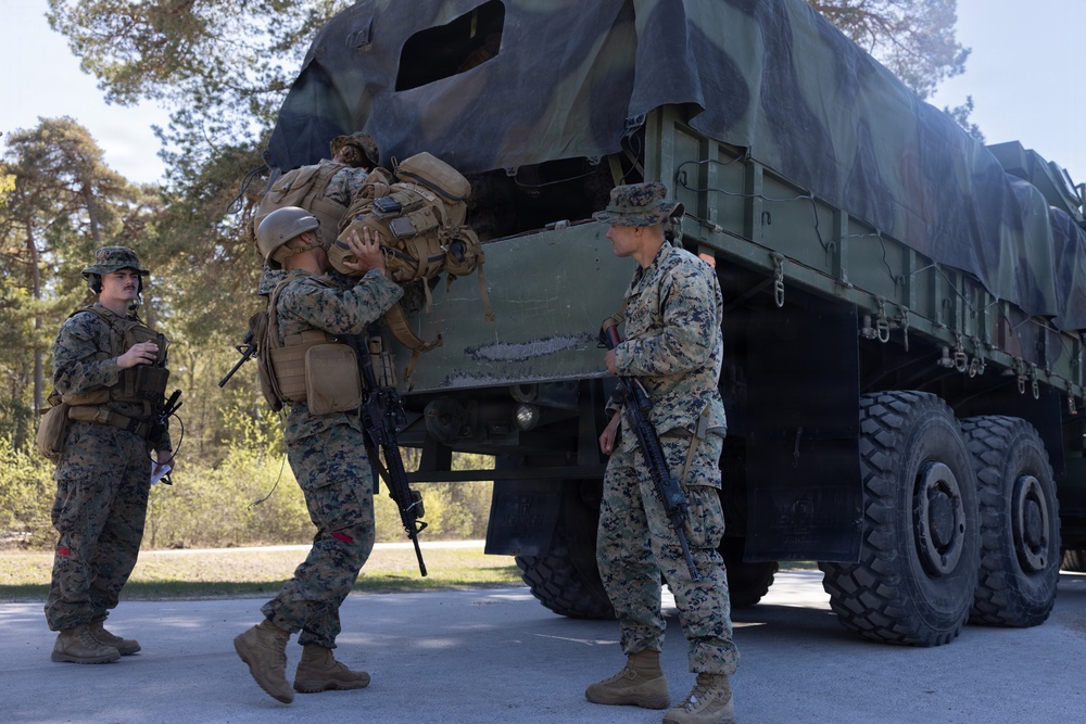 CLB-24 prepares for convoy in Sweden