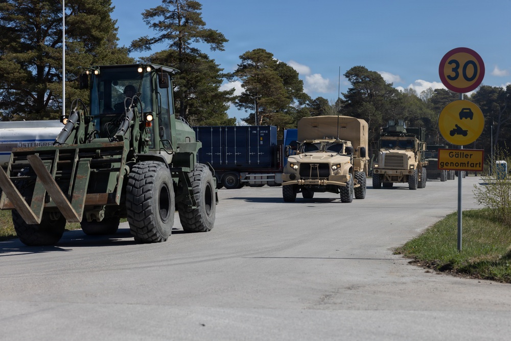 CLB-24 prepares for a convoy in Sweden