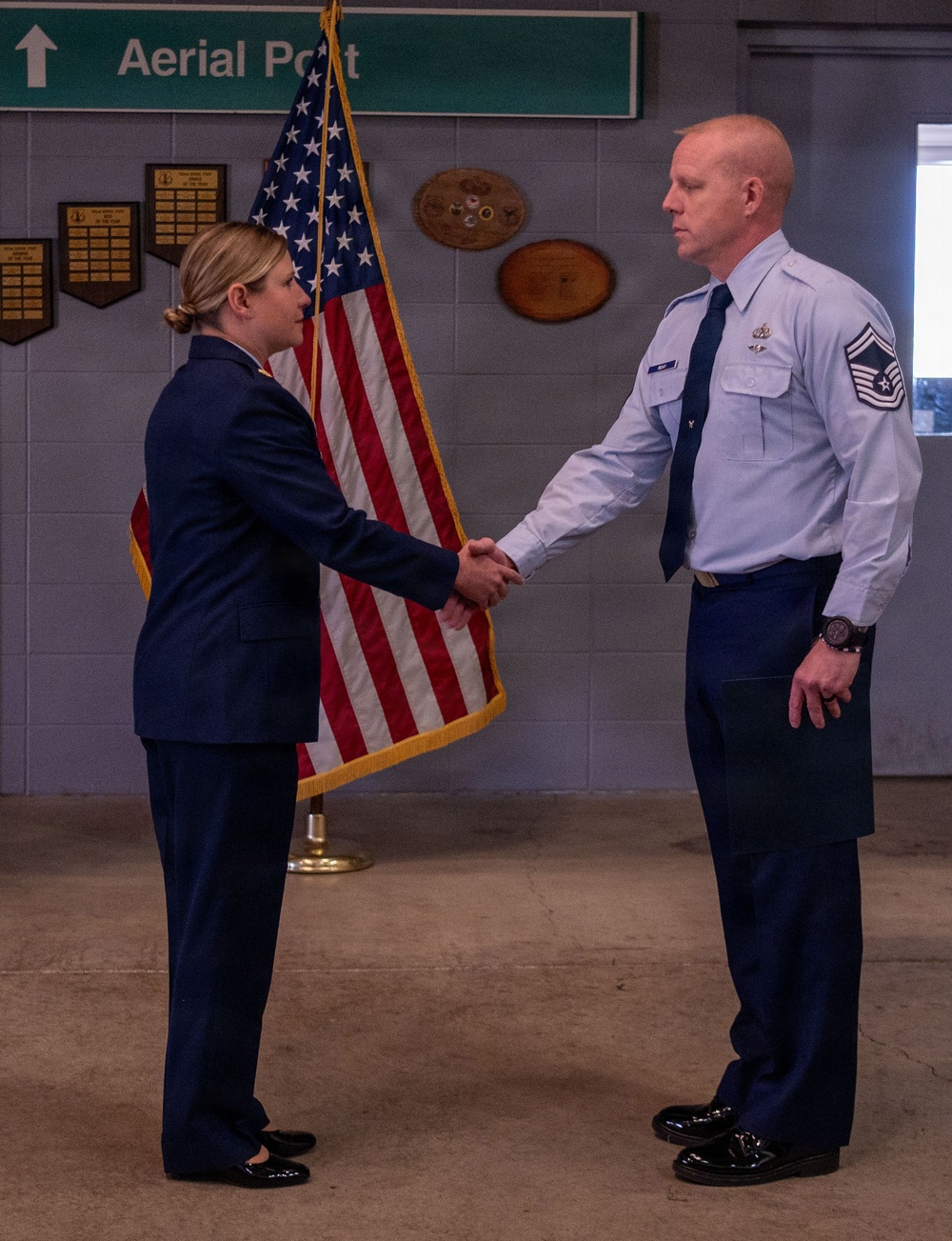 Chief Master. Sgt Donald Reay Promotion