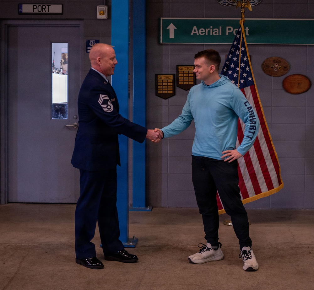 Chief Master. Sgt Donald Reay Promotion