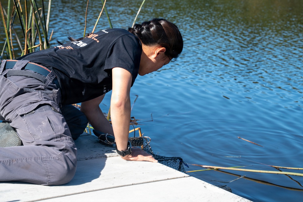 Vandenberg Biologists Survey Southwestern Pond Turtles