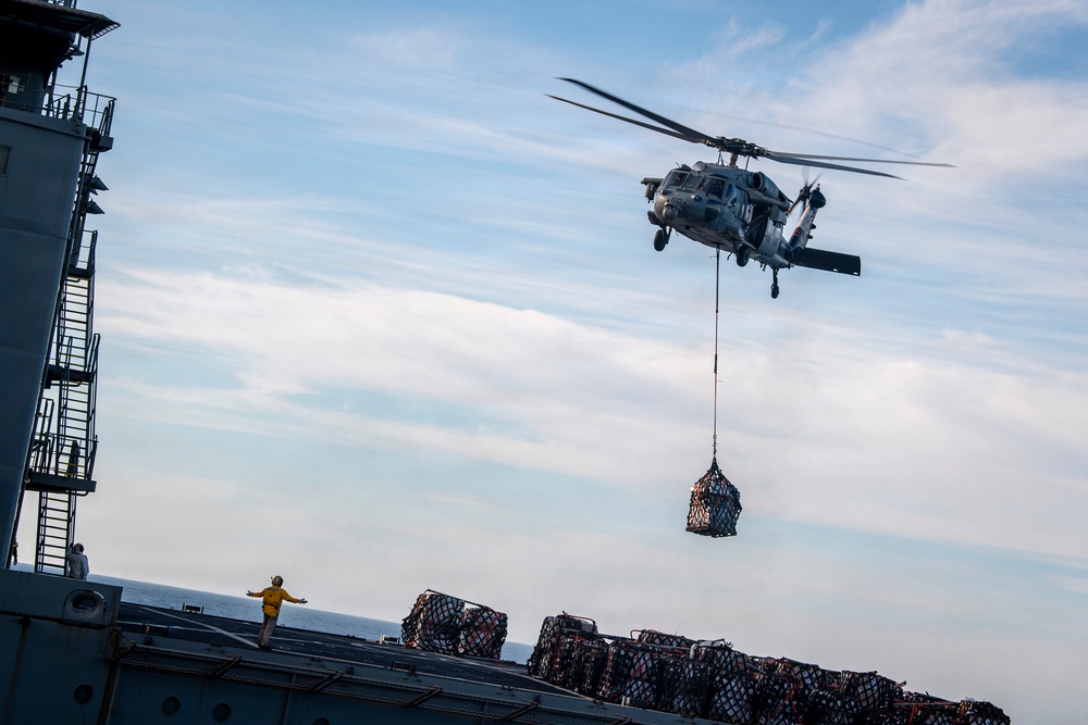 Nimitz Conducts Vertical Replenishment-at-Sea