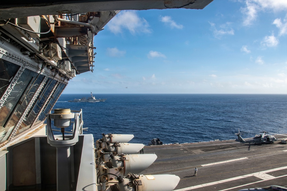 Nimitz Conducts a Replenishment-at-sea