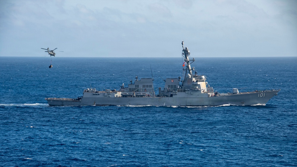 Nimitz Conducts a Replenishment-at-sea