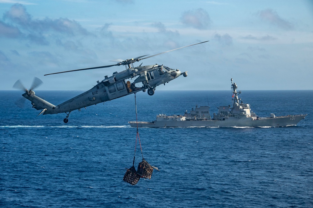 Nimitz Conducts a Replenishment-at-sea