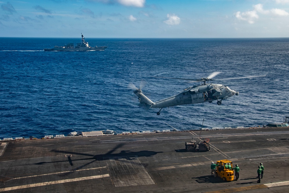 Nimitz Conducts a Replenishment-at-sea