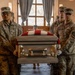 U.S. Army soldiers carry flag-draped casket during military funeral honors ceremony