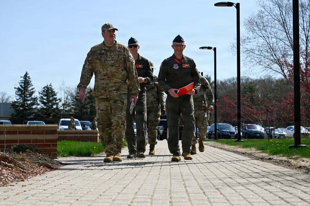 22nd Air Refueling Wind Command Team Visit 64th Air Refueling Squadron