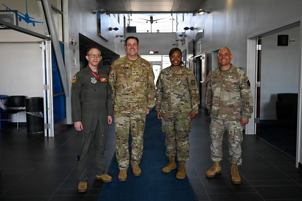 22nd Air Refueling Wind Command Team Visit 64th Air Refueling Squadron