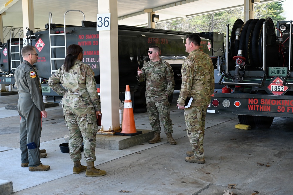 22nd Air Refueling Wind Command Team Visit 64th Air Refueling Squadron
