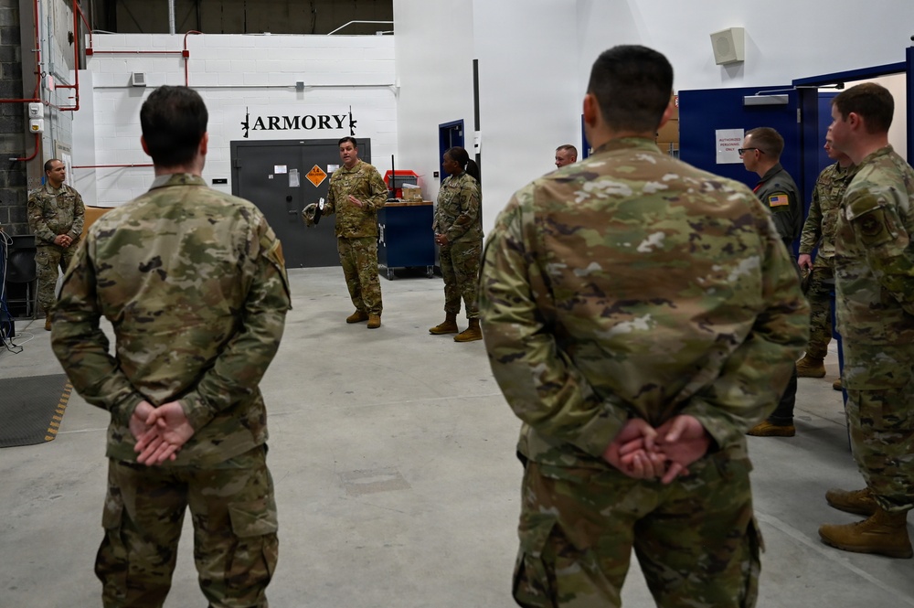 22nd Air Refueling Wind Command Team Visit 64th Air Refueling Squadron