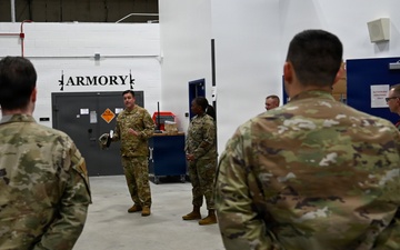 22nd Air Refueling Wind Command Team Visit 64th Air Refueling Squadron