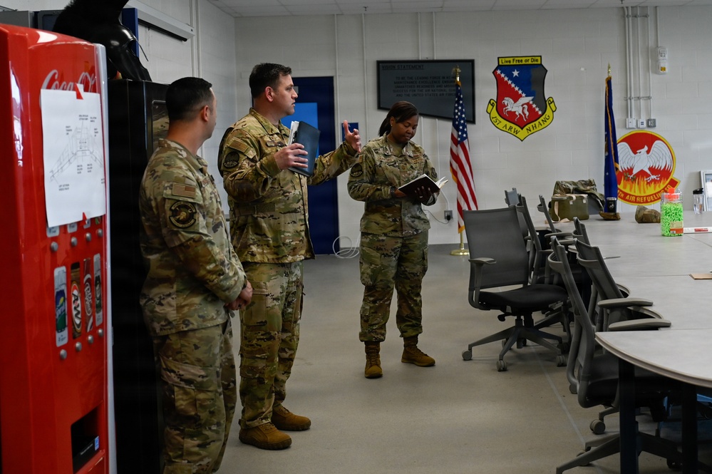 22nd Air Refueling Wind Command Team Visit 64th Air Refueling Squadron