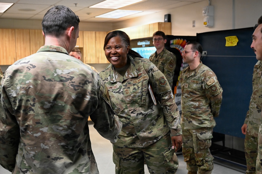 22nd Air Refueling Wind Command Team Visit 64th Air Refueling Squadron