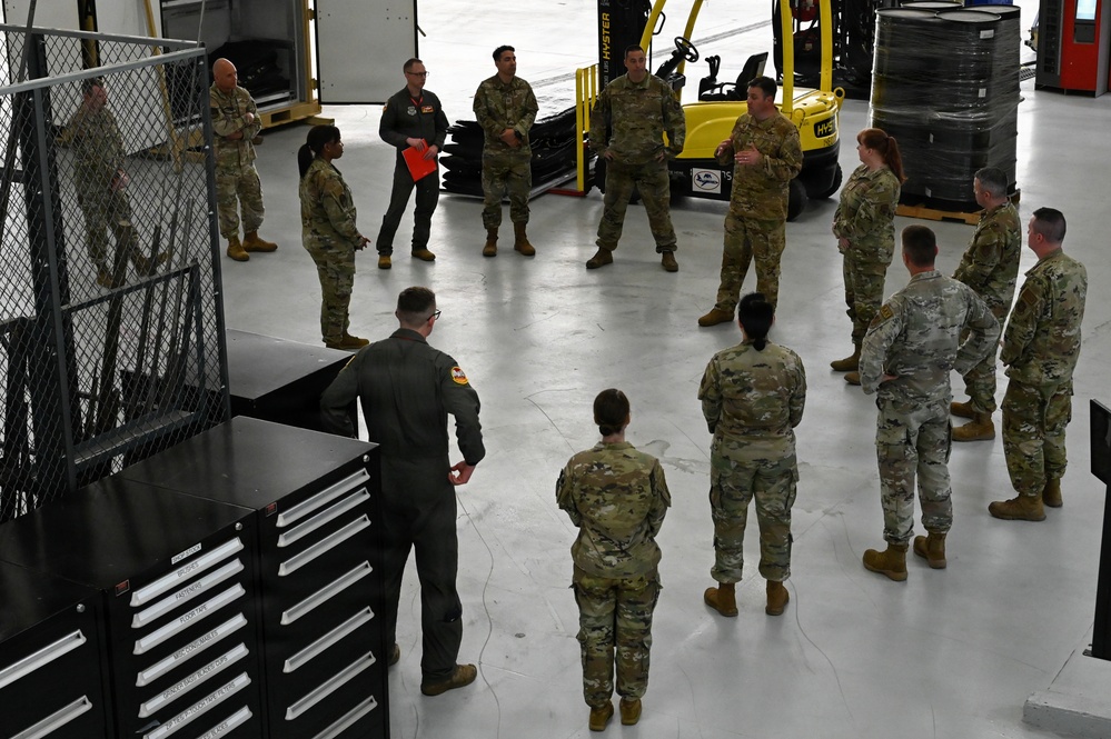 22nd Air Refueling Wind Command Team Visit 64th Air Refueling Squadron