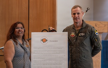 Tyndall signs proclamation to honor military spouses