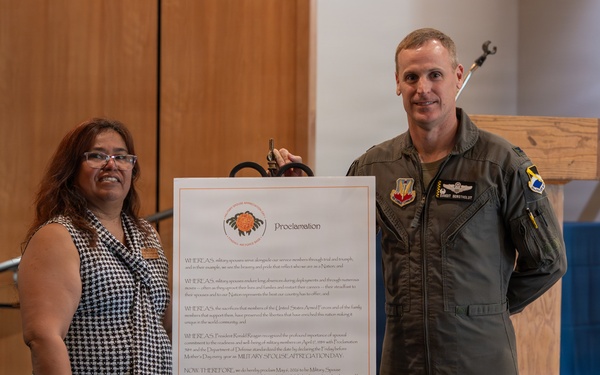 Tyndall signs proclamation to honor military spouses