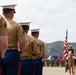 Mounted Color Guard Presents the Colors for 2nd Battalion, 1st Marines Change of Command Ceremony