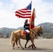 Mounted Color Guard Presents the Colors for 2nd Battalion, 1st Marines Change of Command Ceremony
