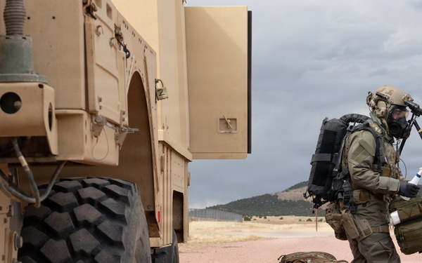 82nd Chemical Reconnaissance Detachment trains at Camp Red Devil