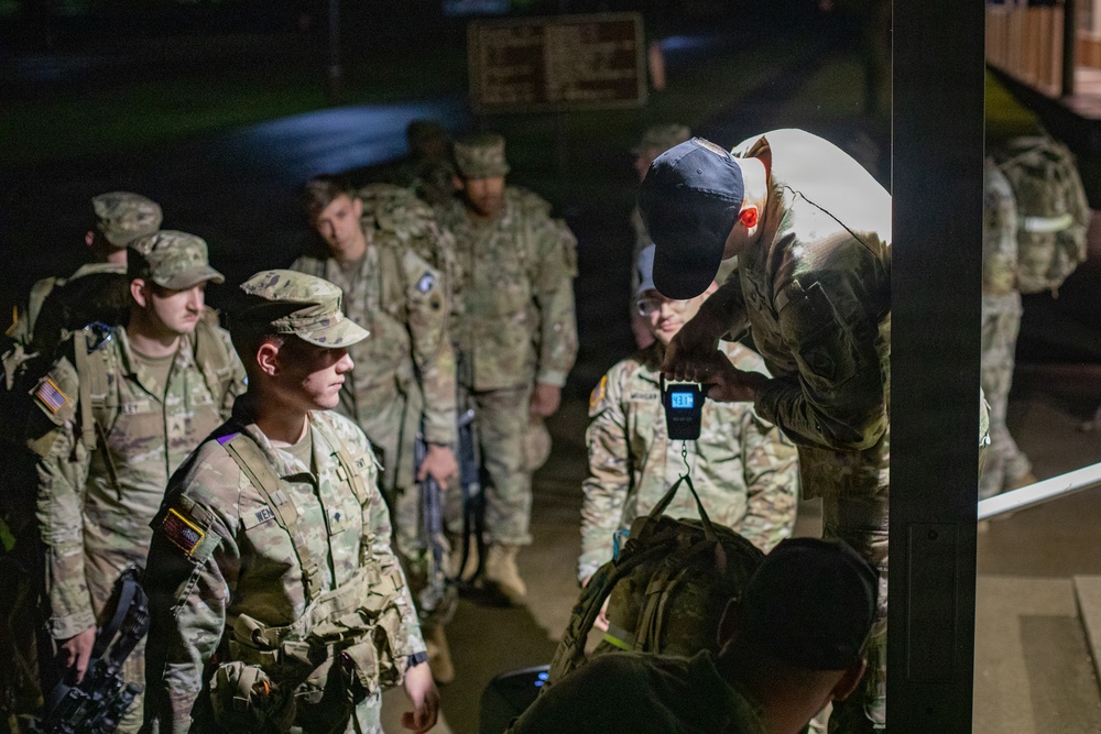 Region II Best Warrior Competitors conduct Ruck March at Camp Dawson