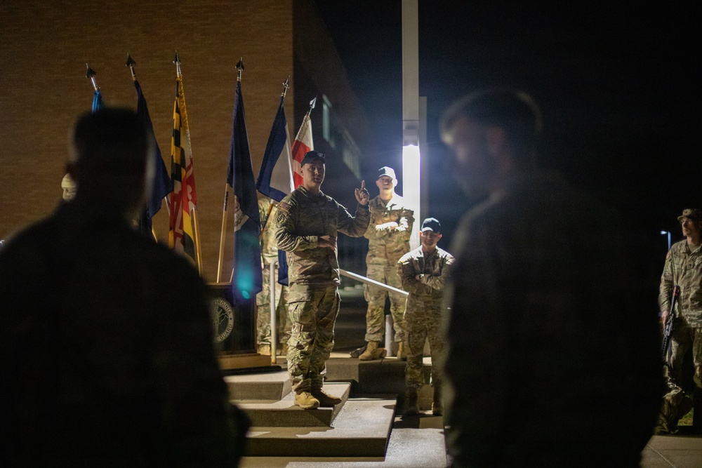 Region II Best Warrior Competitors conduct Ruck March at Camp Dawson