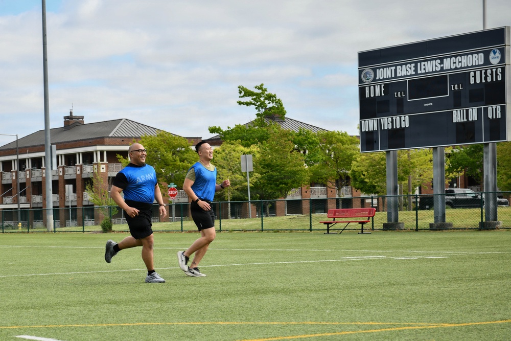 Strengthening interoperability between U.S. and Singapore Armed Forces through a team building game of ultimate frisbee.