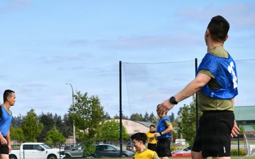 Strengthening interoperability between U.S. and Singapore Armed Forces through a team building game of ultimate frisbee.
