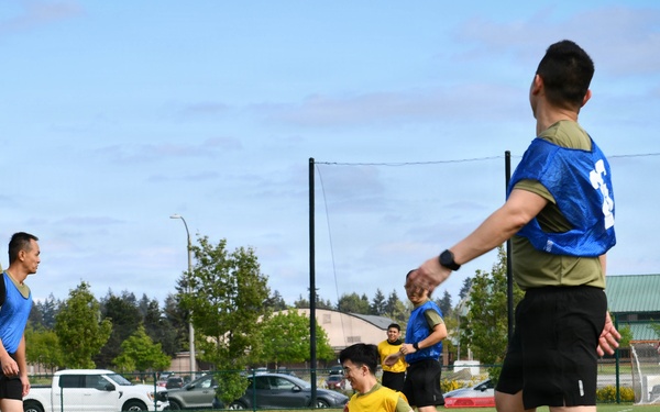 Strengthening interoperability between U.S. and Singapore Armed Forces through a team building game of ultimate frisbee.