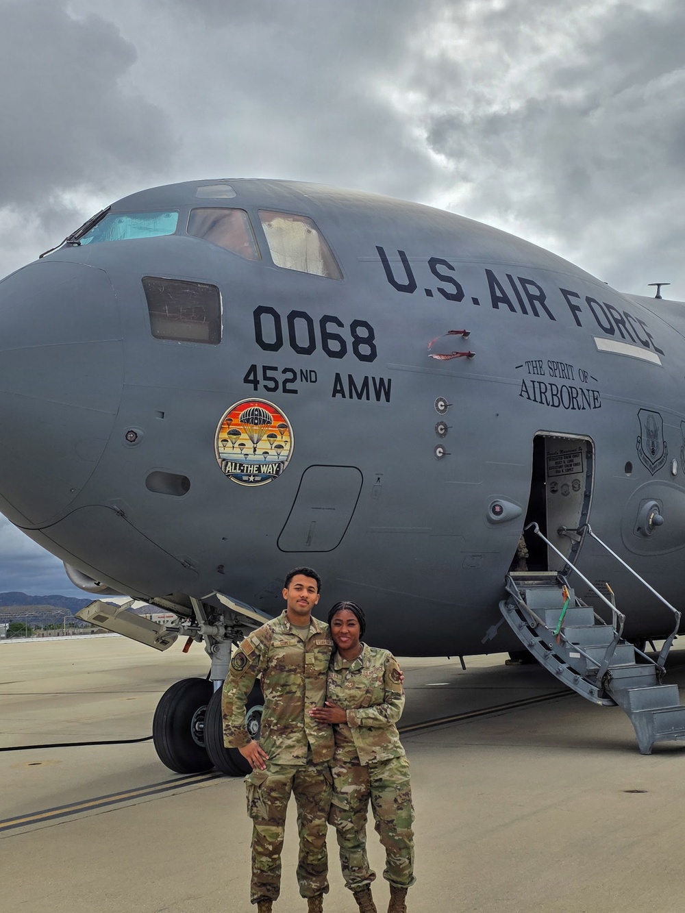 A Family Tradition of Service: Mother and Son Pose Together in Uniform